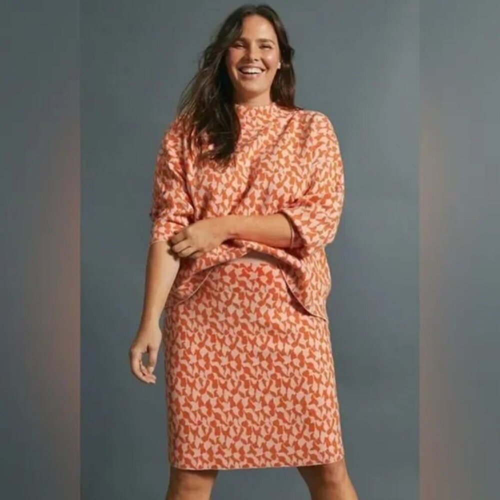 Anthropologie Maeve Anja Knitted Midi Skirt